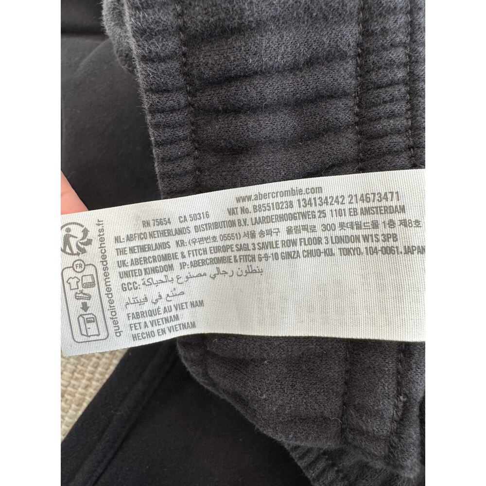 Abercrombie & Fitch Mens Essential Sweatpants Black Size Medium $70 - Picture 5 of 5